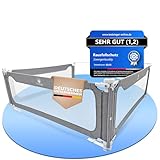 Zwergenbuddy® Rausfallschutz Boxspringbett & Elternbett (180x200cm) [8-teiliges...