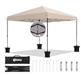 Sekey Premium Pop Up Pavillon 3x3 Wasserdicht Stabil Winterfest, Faltpavillon 3...