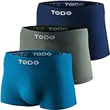 TODO Sport Boxershorts Herren (3er Pack) Elastisch Sportunterwäsche Boxer...