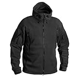 Helikon Patriot Fleecejacke Oliv, Schwarz, L