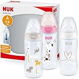 NUK First Choice+ Babyflasche im Set | 0–6 Monate | Temperature Control...