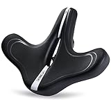 ENJOHOS Bequemer Übergroßer Fahrradsattel, Gel Fahrradsitz Herren, Wasserdicht...