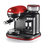 Ariete Moderna Cafetera Expreso 15 Bares 1080W Rojo/Negro