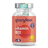 Vitamin B12 Vegan - 400 Tabletten (+1 Jahr) - 500µg B12 Methylcobalamin - Gegen...