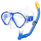 Gintenco Schnorchelset Kinder, Taucherbrille Kinder mit Schnorchel Anti-Fog...