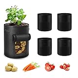 Ohiyoo Kartoffel Pflanzsack 5 Stück 10 Gallonen Kartoffel Pflanzsack, 38 L...