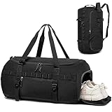 Sporttasche & Reisetasche 60L Groß Trainingstasche Herren Damen mit Schuhfach &...