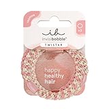 invisibobble Twistar Haargummi Blush Braids, Stylisches Haaraccessoire beige &...