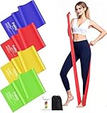Fokky Fitnessbänder 4er-Set, Resistance Bands 2M Fitnessband, Gymnastikband mit...