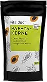 vitaldoc® Papaya Kerne BIO 30 g | Aus kontrolliert biologischem Anbau |...