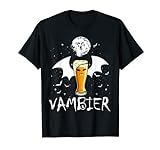Vambier Halloween JGA Malle Bier Fledermaus Vampir Kostüm T-Shirt