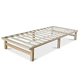 Homestyle4u 1908, Holzbett Palettenbett 90x200 cm, Bettgestell Holz mit...