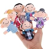 ZEPIQOR 6 Pcs Fingerpuppen Baby Mitgebsel Kindergeburtstag Finger Plüschtier...
