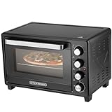 Steinborg® 35 Liter Mini Backofen mit Umluft & Drehspieß Krümelblech Ober-...
