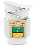 greenli® Einweg Suppenschalen 500ml - Nachhaltige Einwegschalen aus Zuckerrohr...