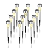 GIGALUMI Solarlampen für außen, Solarleuchten für Garten, 12 Stück,...