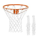 Yooyan 2 Stück Basketballnetz, Basketball Ersatz Netz für Standard 12...