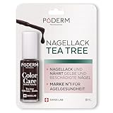 PODERM - Nagellack TEA TREE FÜR NAGELPILZ - GELBE/BESCHÄDIGTE NÄGEL BEHANDELN...