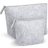 Xuniea 2 Stück Filz Kosmetiktasche Reise Rohlinge zum Beplotten...