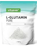 vit4ever L-Glutamin Pulver - 1000 g / 1 kg - Ultrareines, extra hochdosiertes...