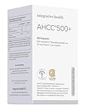 AHCC 500+, authentische AHCC-Kapseln - Shiitake-Pilzextrakt mit zugesetztem Vitamin C für optimale Immununterstützung; von Integrative Health (60 Kapseln)