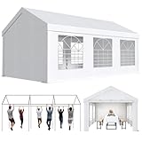 JUMMICO Pavillon Partyzelt 3x6 Wasserdicht Stabil Gartenzelt UV Schutz 50+ Zelt...