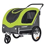 Doggyhut Original Large Fahrradanhänger & Hundebuggy 2 in 1 für Hunden bis...