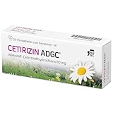 Cetirizin-ADGC® - 20 Stück - Allergie-Tablette mit schneller und...