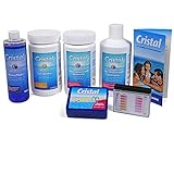 Cristal Poolpflege-Set Sauerstoff 4,1 kg - Wasserpflege Starter Set für die...