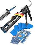 STONE REEF 9” Kartuschenpistole Set [inkl. 5 Fugenglätter] – Profi...
