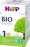 HiPP 1 Bio Anfangsmilch (4 x 600g), von Geburt an, mit milder Bio-Stärke, gut...