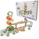 Murmelbahn aus Holz für Kider - Kugelbahn - Montesori Spielzeug - Klang...