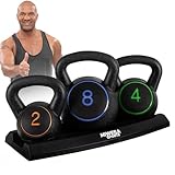 Miweba Sports Kettlebell | Hanteln Set - Gewichte 2 | 4 | 8 kg - Kettlebell Set...