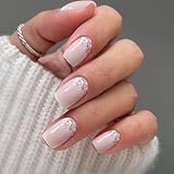 JMEOWIO Nagelfolie UV Härtend Glitzer UV Gel Nail Strips Nagelsticker...