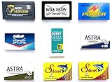 50 Rasierklingen für Rasierhobel, Astra-Derby-Shark-Permasharp, Rasierklingen...