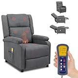 LEADZM Fernsehsessel Relaxsessel Ruhesessel, Elektrische Massage und Heizung,...