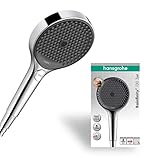 hansgrohe Rainfinity - Duschkopf, Handbrause mit 3 Strahlarten, runde...