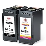 Toner Kingdom PG-545XL CL-546XL Kompatibel für Canon Druckerpatronen 545 546 XL...