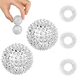 URAQT Magnetischer Akupressurball, 2 Stück Igelball Massage Small und 3...