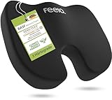 feela.® Orthopädisches Autositzkissen [3 Härtegrade] – Keilkissen Auto für...