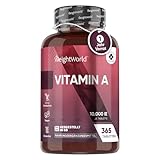 Augenvitamine - Vegane Vitamin A Tabletten - Retinol 10.000IE - Alternative zu...