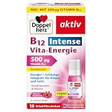 Doppelherz B12 Intense Vita-Energie – hochdosiert mit 500 µg Vitamin B12 pro...