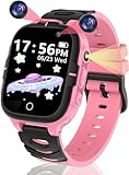 Clleylise Kinder Smartwatch Mit SOS, Telefon, 15 Spielen, Kamera, Wecker -...