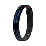 Power Ionics Surfer Armband Herren Damen Silikon schwarz blau Sportarmband...