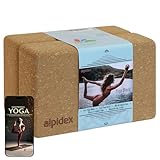 ALPIDEX Yogablock 2er oder 4er Set inkl. E-Book mit 100 Übungen Ökologisch...