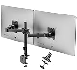 Monitor Halterung 2 Monitore für 17-35 Zoll Flach & Curved Bildschirm, neig-,...