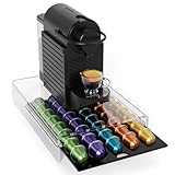 LifeMoreasy Transparenter Kapselhalter- Kaffee Aufbewahrung Schubladenbox für...