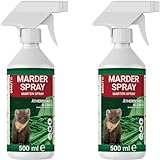 BMUT 2x500ml Marderspray für Auto, Dachboden & Garage, Sofort & Langfristig,...
