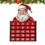 Adventskalender, Dekoration aus Holz, für Spielzeug mit 24 Tagen –...