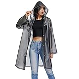 UNIQUEBELLA Regenmantel Eva Travel Transparent Regenponcho Regen Zubehör für...